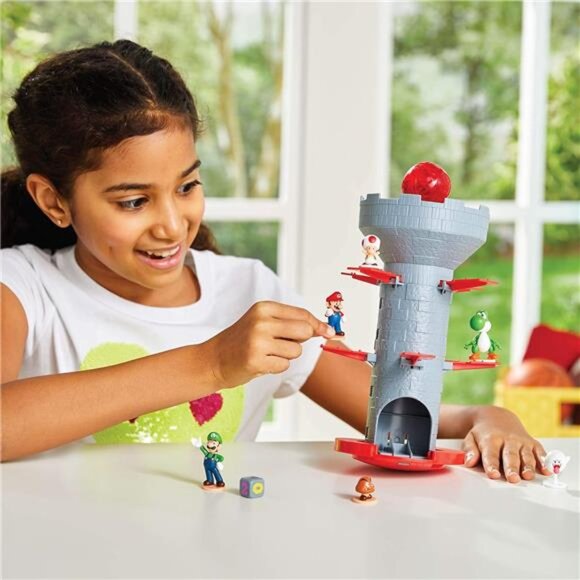 Tabletop Skill and Action Game with Collectible Super Mario Figures (Pack of 1) - Picture 5 of 6